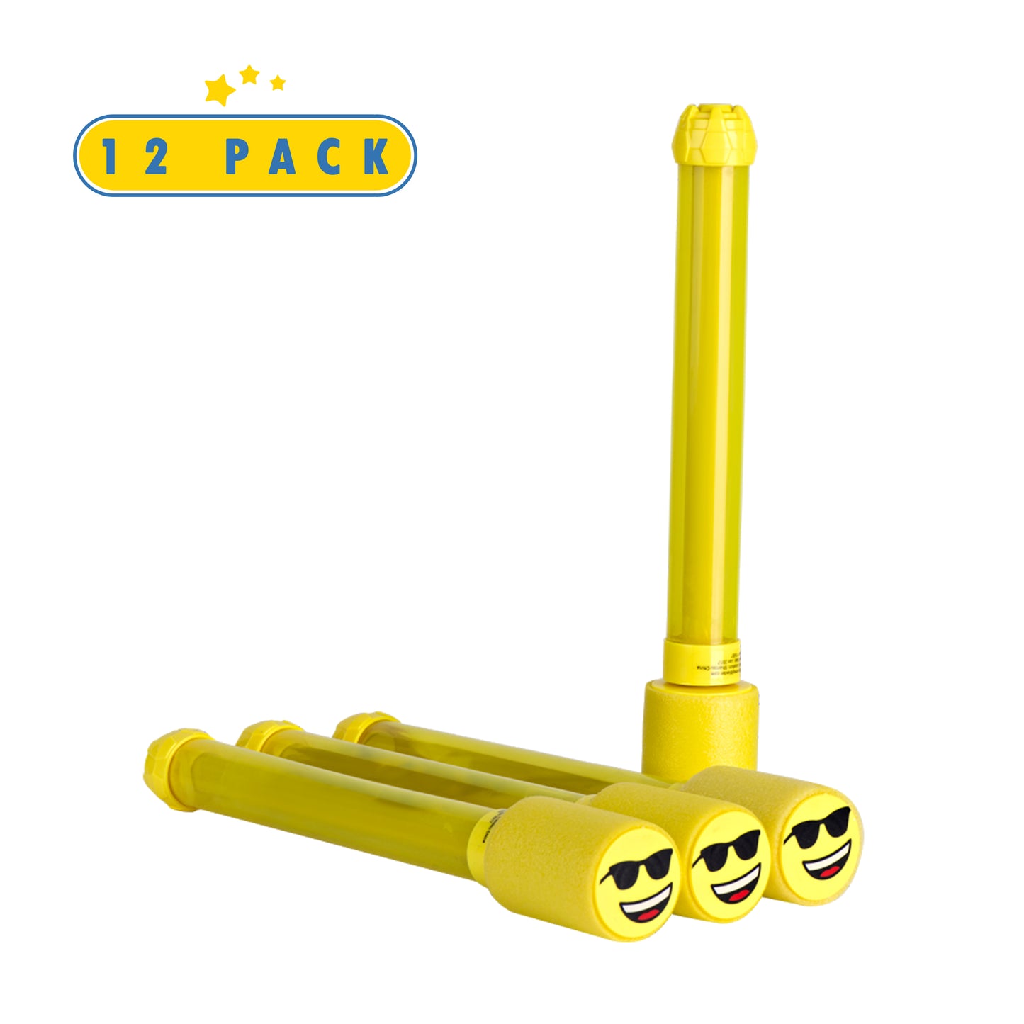 12 Pack Emoticon Blaster Water Guns-Bulk Pack Water Shooters for Summer Party Favor or Activity Fun for Kids