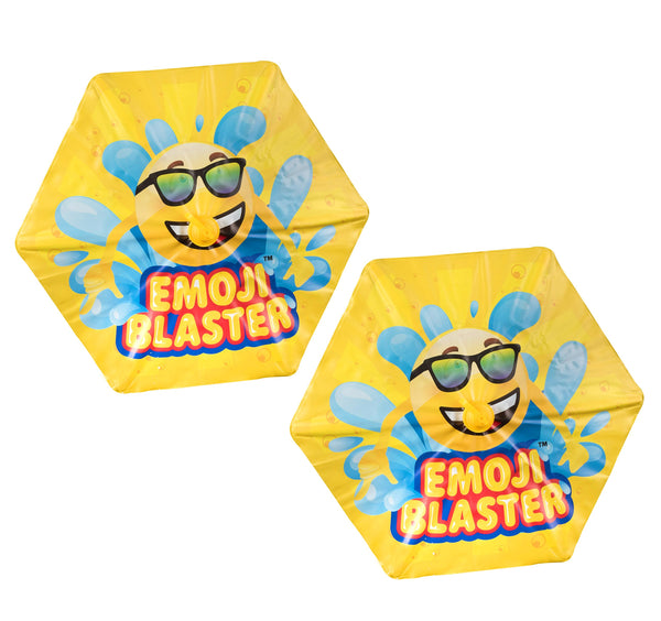 2 Pack Emoji Blaster Water Gun Squirt Pistol With Umbrella Shield For Kids- Outdoor Children Fun Summer, Pool, Beach, and Backyard kids Water Toys Super Soaker Shooter