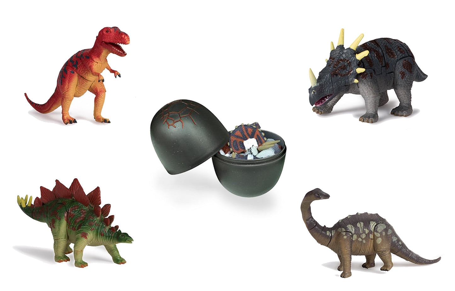 20 3D Dinosaur Puzzles In Dino Eggs - Jurassic Egg With Dinosaur Figures- Dinosaurs Toys For Kids Party Favors And Dinosaur Party, Easter Basket Fillers Easter Eggs Toys For Boys
