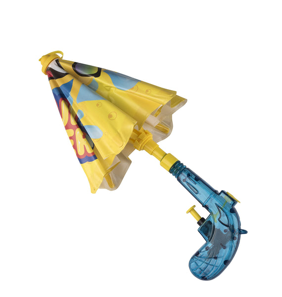 2 Pack Emoji Blaster Water Gun Squirt Pistol With Umbrella Shield For Kids- Outdoor Children Fun Summer, Pool, Beach, and Backyard kids Water Toys Super Soaker Shooter