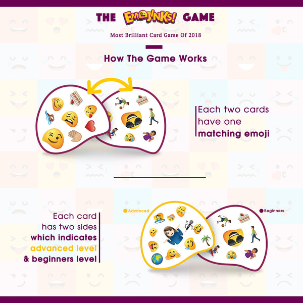Emojinks Emoji Card Games For Families - Fun Card Game For kids Emoji Party Toys Gifts For Boys and Girls