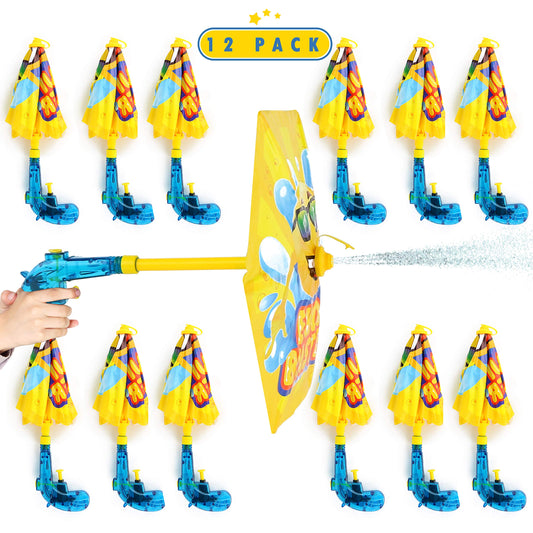Emoji Umbrella Water Guns - Water Soaker Blaster Toy Gun Party Favors for Pool and Beach Parties for Adults and Children - 1 Dozen