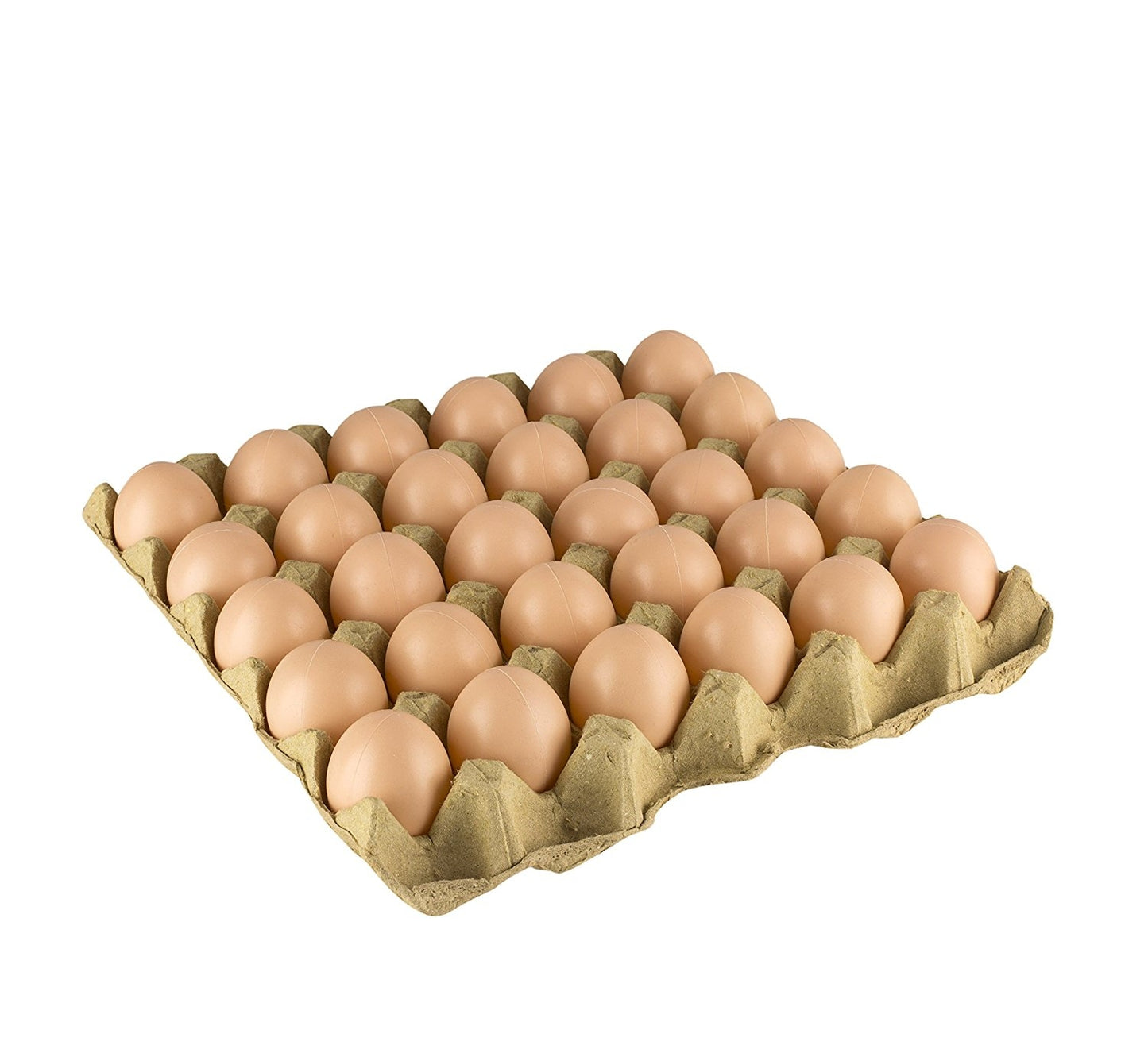 30 Fake Chicken eggs on Tray Realistic Egg Toy Food Playset For Kids - Pretend Play Artificial Kitchen Foods - Faux Eggs Home Decor